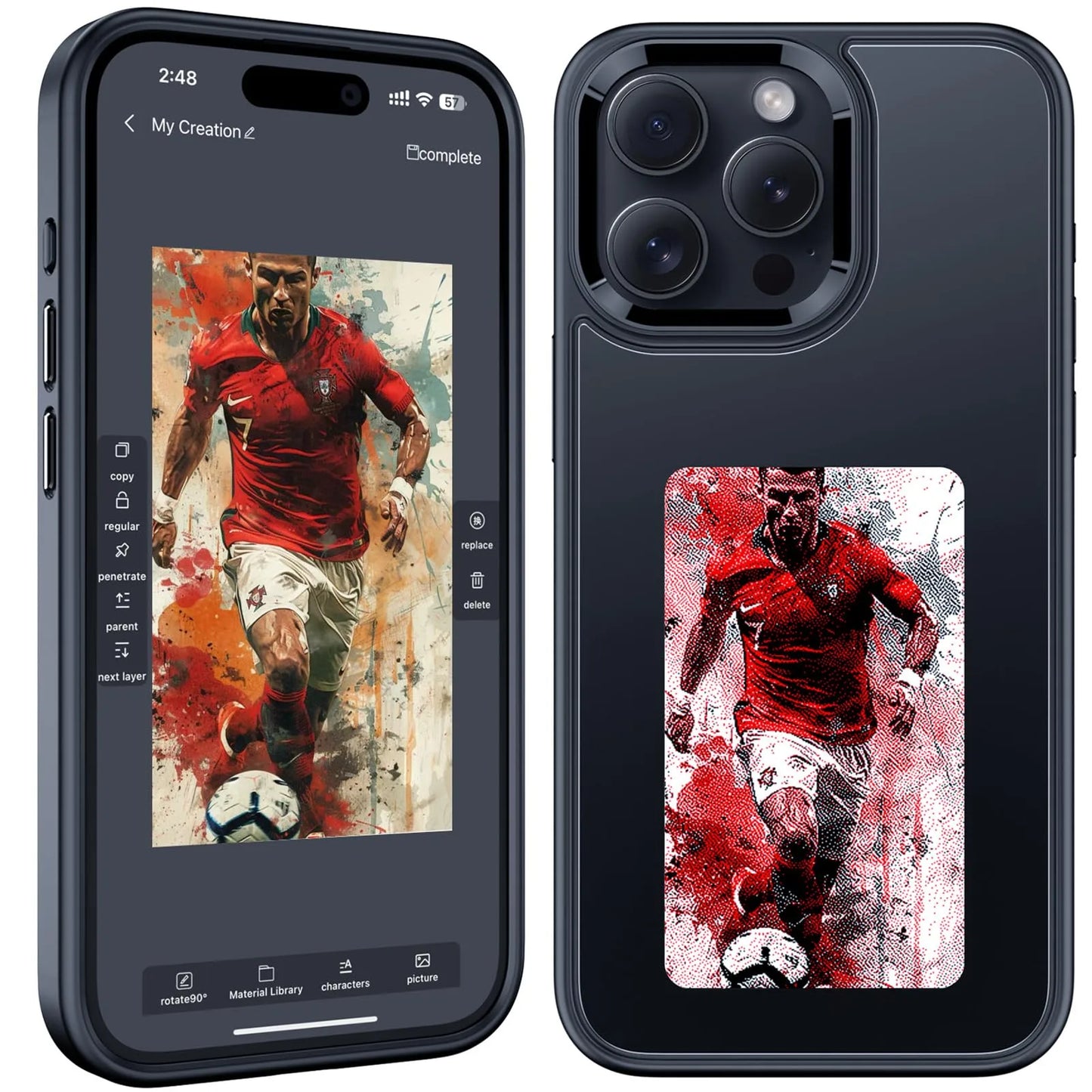 E-ink Smart Shield phone case